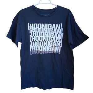 Hoonigan Haze Navy SS Tee Large Racing Gearhead Motorsports EUC